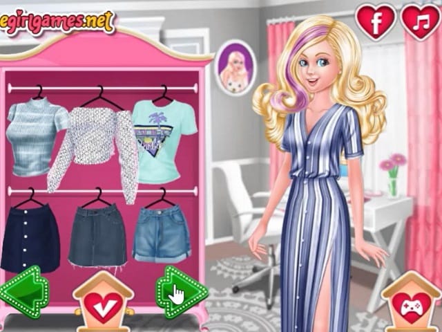 BARBIE S NEW HOUSE Online Game POMU Games   Barbies New House 