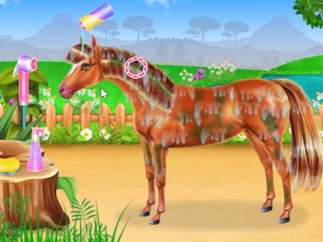 HORSE CARE AND RIDING online game | POMU Games