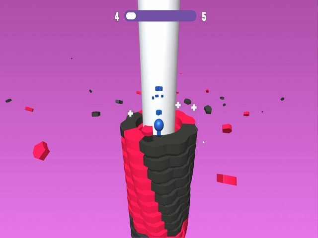 TOWER BALL 3D online game | POMU Games